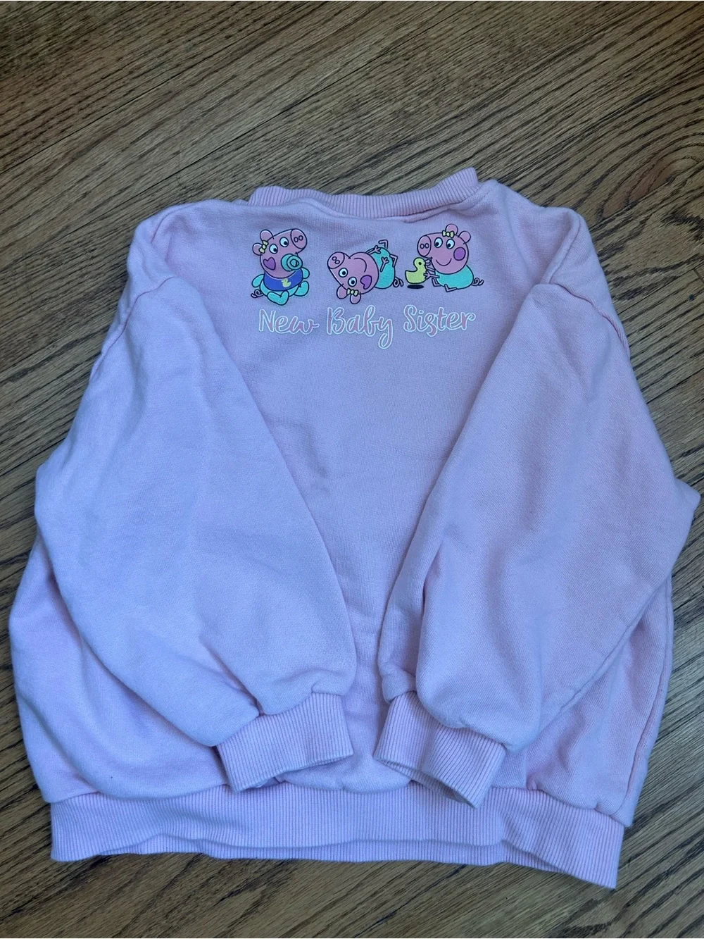 Peppa Pig x Zara New Baby Sister Two Piece Outfit Sweatshirt & Leggings Size 6